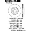 Centric Parts Premium High Carbon Alloy Brake Rotor, 125.33113 125.33113
